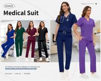 Ropa quirúrgica para Hospital, uniforme médico, conjunto exfoliante para mujer, accesorios para médico y enfermera, conjunto exfoliante para clínica Dental, ropa de trabajo para salón de belleza - details 10