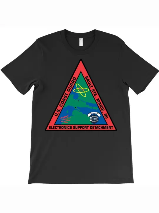 Camiseta USCG ESD Sault SteMarie MI, regalo para papá, manga corta con cuello redondo suave y cómoda, 230g - 1
