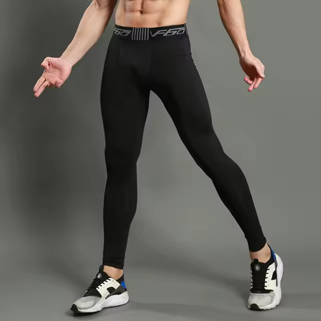 New Compression Running Pants Hombre Sport Leggings For Men Sport Legging Splicing Fabric Craft Fitness Training Pants Men Slim - 1