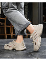 Zapatos de los hombres de verano nuevas sandalias de los hombres no apestan pies agujero zapatos de moda versátil casual zapatos hueco transpirable solo zapatos - details 4