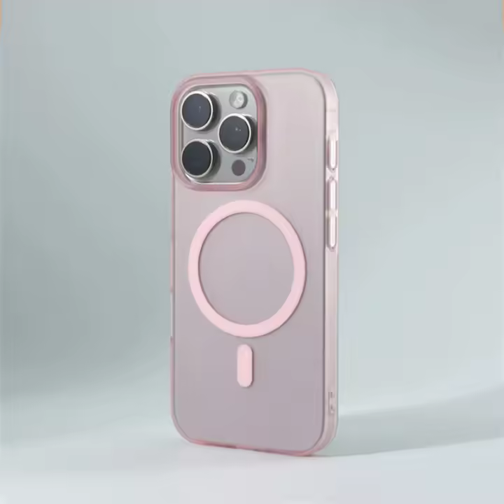 Funda Ultra-Delgada Mate Caja Dura de Pc Transparente para iPhone Carga Inalámbrica Magsafe - 1