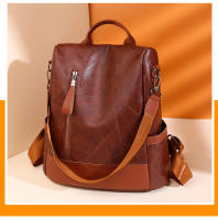 Mochila antirrobo de cuero vintage para mujer, mochila de trabajo de gran capacidad, mochila de hombro informal para mujer - details 4