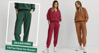 Chándal de mujer de 2 piezas, manga larga y media cremallera con bolsillos jersey, traje de ocio, sudadera, pantalón de chándal - details 3