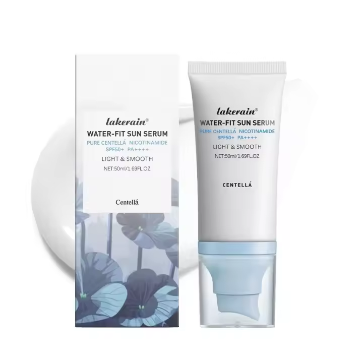 2 piezas de protector solar SPF 50, suero solar Centella Water-Fit, protección duradera, protección nutritiva de la piel y defensa UV. (azul) - 1