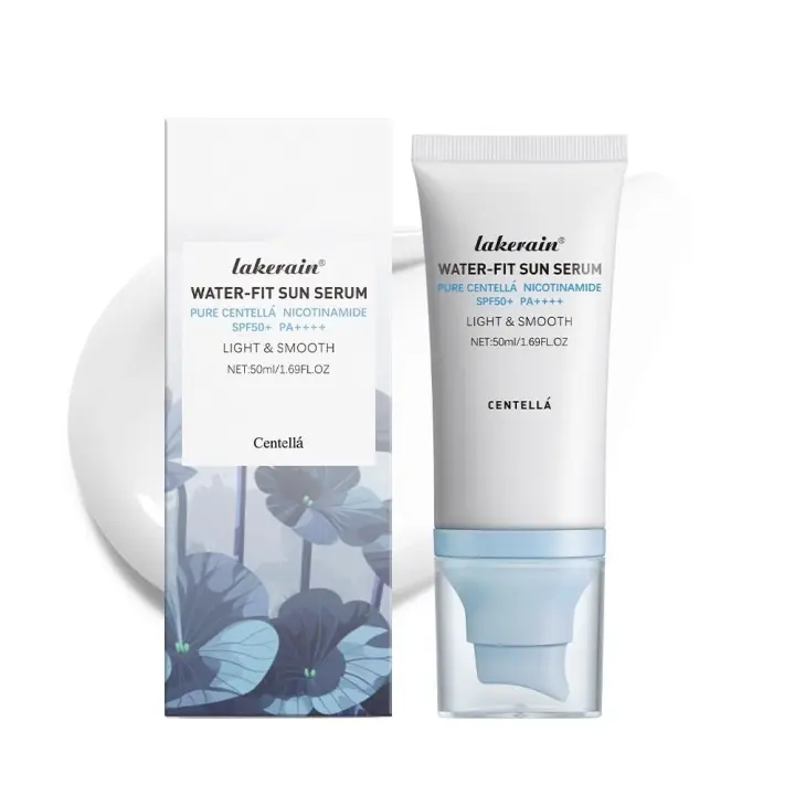 2 piezas de protector solar SPF 50, suero solar Centella Water-Fit, protección duradera, protección nutritiva de la piel y defensa UV. (azul) - 1