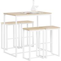 Conjunto Mesa Alta de Bar y 4 Taburetes Muebles Bar Comedor - details 18