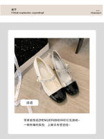 Nuevo francés Xiaoxiangfeng tacón grueso Mary Jane temperamento versátil color coincidencia de zapatos individuales de tacón alto - details 5