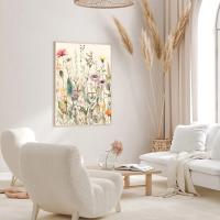 Pintura de Lienzo de Paisaje Botánico Moderno con Hojas de Flores Salvajes Posters de Arte para Decoración del Hogar Habitación Sala de Estar Marca JUBEER Material Lienzo - details 3