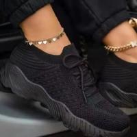 1 par de zapatillas para correr cómodas con cordones y plataforma deportivas informales a la moda para mujer - details 1