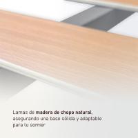 Estructura de Planchas de Acero 30x30mm con Patas Tubo de Acero Pintura Epoxy Gris Marco de Cama - details 2
