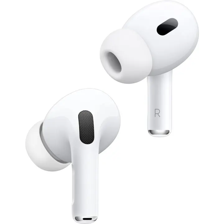 Auriculares inalámbricos Apple AirPods Pro 2, cancelación activa de ruido, función de audífono, auriculares Bluetooth, transparencia, audio espacial personalizado, sonido de alta fidelidad, chip H2, carga USB-C - 1