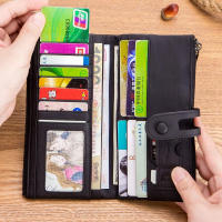 Cartera de Piel con Cremallera para Mujer con Bloqueo RFID Cartera de Mujer de Gran Capacidad de Cuero Genuino Regalos Originales para Mujer - details 13