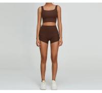 Shorts Deportivos de Cintura Alta para Yoga y Estiramiento Secado Rápido, Transpirable, Material de Nylon - details 19