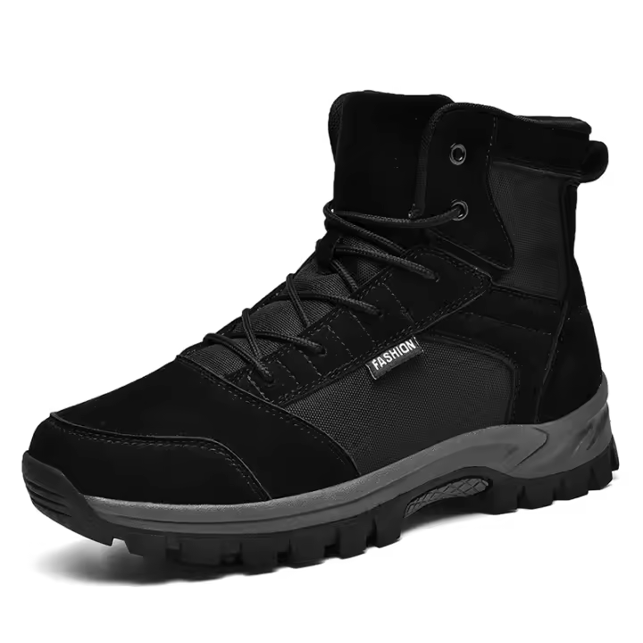 Botas de Senderismo Impermeables para Hombres Suela Antideslizante, Ligera, Transpirable, Media Altura, Tobillo Ancho, Zapatos de Trabajo al Aire Libre - 1