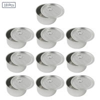 Lata de Aluminio Vacía para Sellado 10Pcs con Tapas Redondas y Anillo para Candados y Almacenamiento de Dulces Contenedor de Regalo - details 0