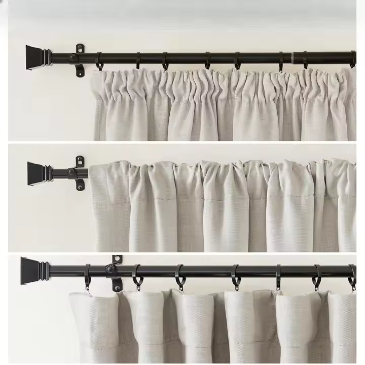 Cortinas Termónicas Angola Gris 140x245 CM Isolantes de Frío y Calor Estilo de Lino Opaquas - 1