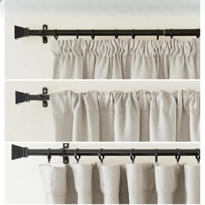 Cortinas Termónicas Angola Gris 140x245 CM Isolantes de Frío y Calor Estilo de Lino Opaquas - 1