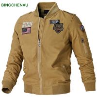 Chaqueta Bomber de piloto para hombre, Parkas militares para motocicleta, abrigo táctico de piloto de la Fuerza Aérea, prendas de vestir exteriores de carga, Invierno - details 11