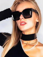 Toyear-gafas de sol cuadradas Vintage para hombre y mujer, lentes de sol de diseñador de marca de lujo, gafas de gran tamaño, UV400 - details 0