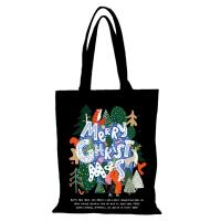 Bolsa de Lienzo Impresa Bolsa Ecológica para Compras Diseño de Dibujos Animados Lining de Poliéster - details 8
