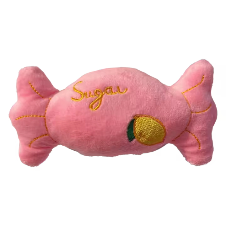 Peluche de Perro Bulldog Resistente a Mordiscos Juguete de Dibujos Animados de Fruta - 1
