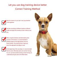Collar para perro, control remoto eléctrico portátil con tapón de corteza, dispositivo de entrenamiento para mascotas impermeable con pitido de choque, 1 ud. - details 10