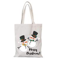 Bolso de Lona Merry Christmas Bolso de Mano Ecológico para Mujeres Diseño de Dibujos Animados - details 7