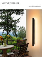 Lámparas de Pared Largas LED para Exteriores PARKSON AC110V 220V IP67 Impermeable Iluminación para Jardín Villa Porche Luminaire - details 5