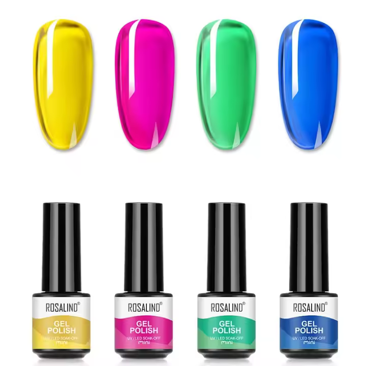 Rosalind-esmalte de uñas de titanio y puro, Serie de 7ml, barniz mezclado, conjunto de Base superior, 2/4 piezas para manicura - 1