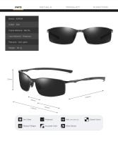 Gafas de sol polarizadas rectangulares para hombre, ultraligeras, para pescar y conducir, clásicas. - details 10