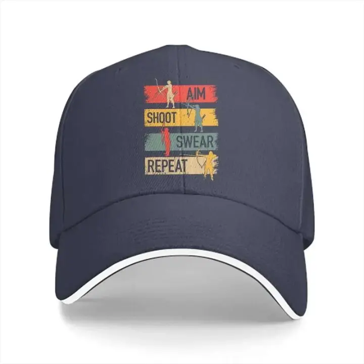 Moda Aim Shoot Swear repetir gorra de béisbol hombres sombreros mujeres visera protección Snapback tiro con arco gorras deportivas - 1