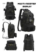 Mochila Táctica de Montañismo al Aire Libre Deportiva de Expansión Camuflaje Multi-Enchufe para Acampar, Senderismo, Ciclismo, Pesca - details 0
