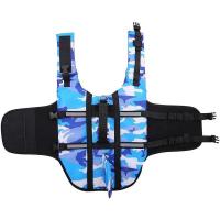 Traje de baño de verano para perros, chaleco de camuflaje, chaleco salvavidas, Collar, arnés para nadar - details 4
