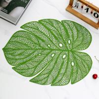 Mantel individual con forma de hoja hueca, vajilla antimanchas resistente al calor, mantel antideslizante a prueba de aceite para boda, 3 uds. - details 5