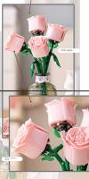 Regalos hechos a mano de bloques de construcción, flores inmortales, San Valentín, Navidad, Madre, Maestra, Día de la Mujer, - details 10