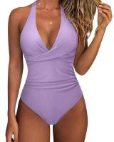 Circy Traje de Baño de Un Pie sin Espalda con Estampado de Leopardo Bikini de Encaje para Mujeres - details 34