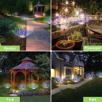 Luces de Fuegos Artificiales Alimentadas por Energía Solar Paquete de 4 Impermeables Control de Luz - details 5