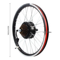 Kit de conversión de bicicleta eléctrica, rueda trasera, Motor dentado sin escobillas, 250W, 36V, 20 pulgadas - details 1