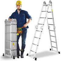 Escalera Articulada Plegable Multifunción Aluminio 4x4 Escalones 4,70m - details 2