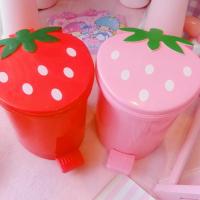 Mini contenedor de basura de sellado con tapa, cubo de basura decorativo Pop-Up de fresa, 1 pieza - details 3