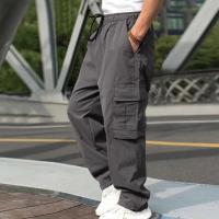 Europa y los Estados Unidos hombres nueva primavera otoño jóvenes calle hombres pantalones casuales moda suelta pantalones de tubo recto monos - details 17