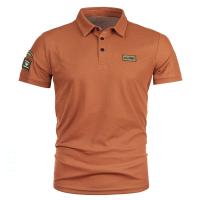 Camisas Polo Para Hombre Coreanas De Color Sólido Casual Manga Corta Cuello En V Moda De Calle 5XL Antideslizante - details 13