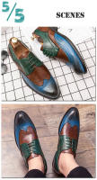 Zapatos Formales de Cuero Sintético Hechos a Mano Talla Grande 38-47 Resistentes a la Desgaste - details 3