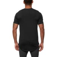 Muscleguys Camiseta de Fitness para Hombres Ajuste Cero, Secado Rápido, Pantalla Sólida, Cuello en V, Ropa de Gimnasio de Poliéster - details 2
