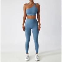 Sujetador a prueba de golpes para mujer con parte de atrás bonita, ropa deportiva para gimnasio y correr, chaleco Fiess, Top con correa Irregular, Material de nailon - details 12