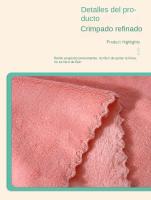 Juego de 3 Toallas，Con caja de regalo，terciopelo coral - Suaves y absorbentes - Toallas de baño - Toallas para la Cara y el Lavabo，La mejor opción para regalar a familiares, amigos y personas mayores. - details 8