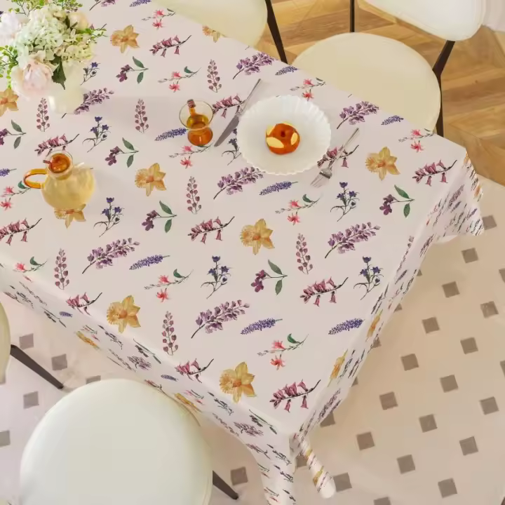 Mantel pequeño de pvc, fresco y sencillo, impermeable y a prueba de aceite, mantel de mesa de centro rectangular de alta gama ins wind - 1
