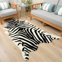 1 Alfombra De Piel De Vaca Sintética De Alta Calidad, Alfombras Lavables Y Duraderas Con Estampado De Vaca, Apta Para - details 5