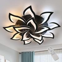 Plafón LED de Techo Negro 84W Con 14 Cabezales GOECO, Acrílico, 3000-6500K Ajustable Con Control Remoto, 100*100*12 CM - details 6