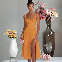 2025 Primavera/Verano nueva moda encaje Casual Slim fit Open Top Strap vestido de gama alta para mujeres - details 6